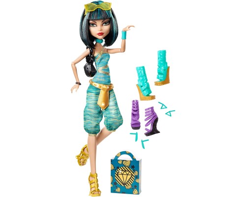 Кукла Mattel Monster High Cleo De Nile Doll & Shoe Collection