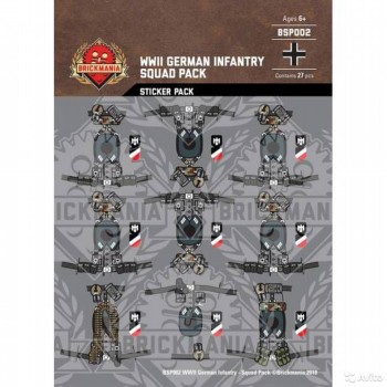 Наклейки Lego WWII German Infantry Squad pack
