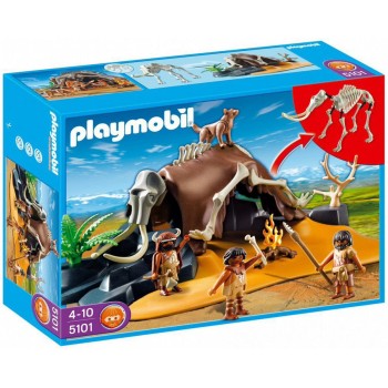 Конструктор Playmobil Скелет мамонта и охотники, арт.5101, 9 дет.