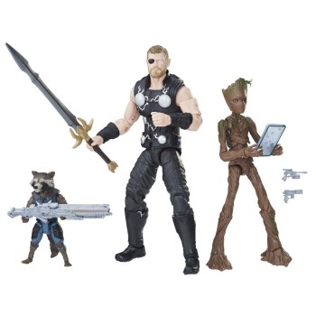 Фигурки Marvel Legends: Thor, Rocket Raccoon and Groot 