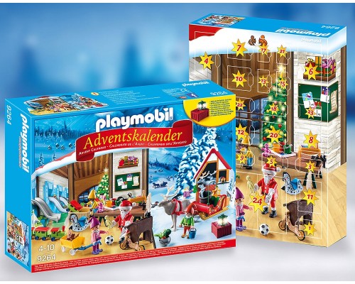 Конструктор Playmobil Адвент-календарь: Мастерская Деда Мороза, арт.9264, 28 дет.