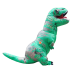 Надувной костюм динозавра для взрослого T-REX зеленый (Рост 150-190 см)