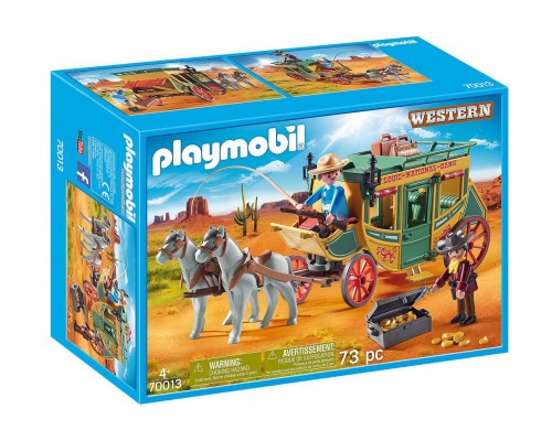 Конструктор Playmobil Дикий Запад: Нападение на дилижанс, арт.70013, 73 дет.