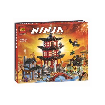 Конструктор BELA Ninja 10427 Храм Аэроджитцу, 2031 деталь