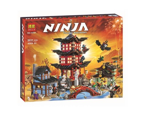 Конструктор BELA Ninja 10427 Храм Аэроджитцу, 2031 деталь