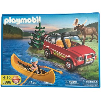 Конструктор Playmobil Охотник с машиной и Лось, арт.5898, 45 дет.