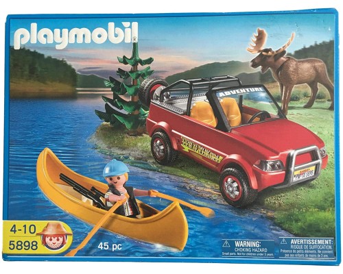 Конструктор Playmobil Охотник с машиной и Лось, арт.5898, 45 дет.