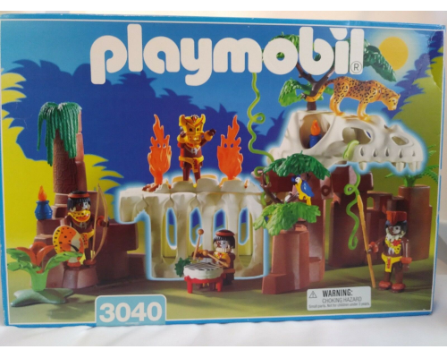 Конструктор Playmobil Туземцы и скелет динозавра, арт.3040, 98 дет.