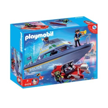 Конструктор Playmobil Полицейский катер с мотором, арт.4429, 22 дет.