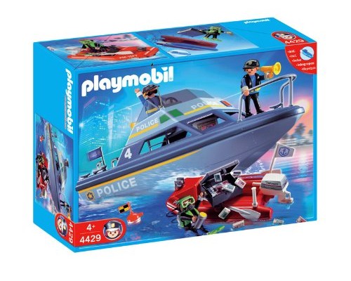 Конструктор Playmobil Полицейский катер с мотором, арт.4429, 22 дет.