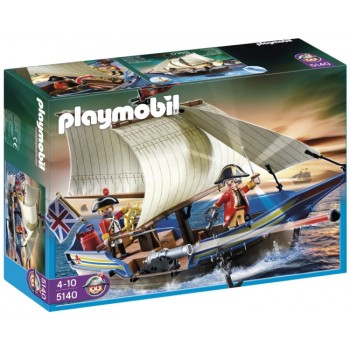 Конструктор Playmobil Корабль англичан, арт.5140, 69 дет.