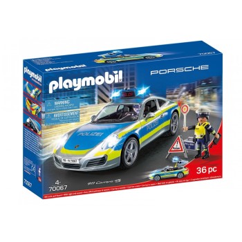 Конструктор Playmobil Porsche 911 Carrera 4S Полиция, арт.70067, 36 дет.