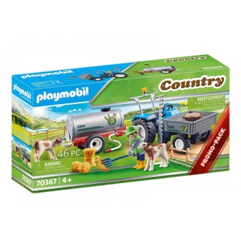 Конструктор Playmobil Ферма: Трактор с цистерной, арт.70367, 46 дет.