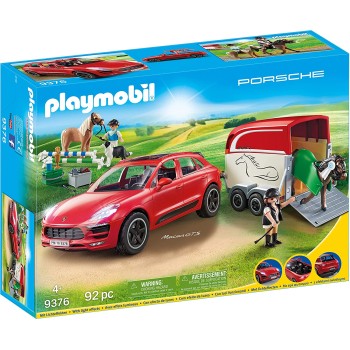 Конструктор Playmobil Porsche Macan GTS с фургоном, арт.9376, 92 дет.