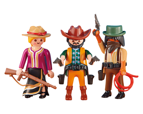 Конструктор Playmobil Дикий Запад: Три ковбоя, арт.6278, 12 дет.