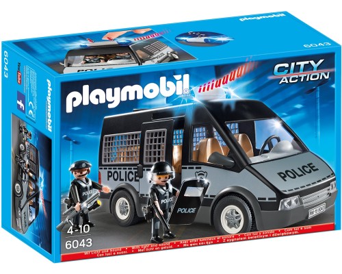 Конструктор Playmobil Фургон полиции со светом и звуком арт. 6043 , 79 дет.
