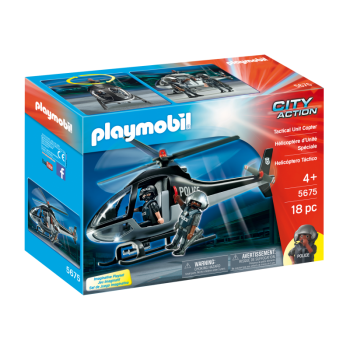 Конструктор Playmobil Полицейский вертолет, арт.5675, 18 дет.