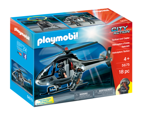Конструктор Playmobil Полицейский вертолет, арт.5675, 18 дет.