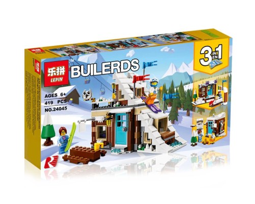 Конструктор "Зимние каникулы" 419 деталей, LEPIN 24045