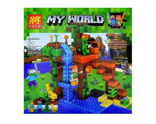 Конструктор Lele Minecraft «Домик на дереве в джунглях», арт.33197, 322 дет.