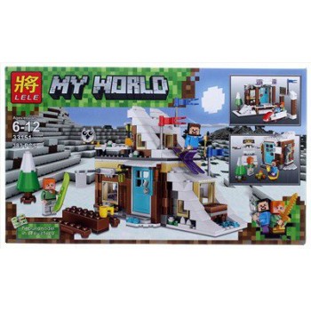 Конструктор Lele Minecraft "Зимние каникулы" 383 детали, арт. 33151