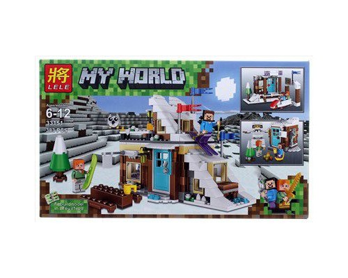 Конструктор Lele Minecraft "Зимние каникулы" 383 детали, арт. 33151