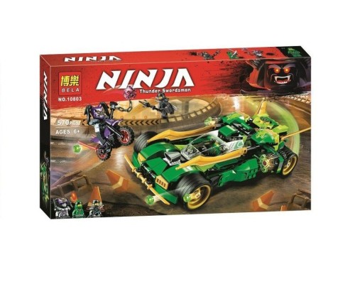 Конструктор Bela Ninja арт. 10803 Ночной вездеход ниндзя 570 дет.