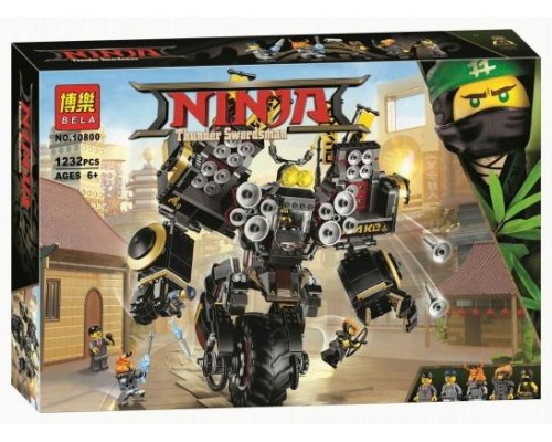Конструктор BELA NINJA Робот землетрясений арт. 10800, 1232дет.