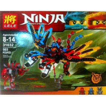 Конструктор Lele Ninja "Огнедышащий дракон" арт. 31032, 503дет.