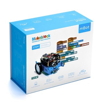 Робототехнический конструктор mBot  v 1.1 от Makeblock синий,  STEM