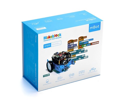 Робототехнический конструктор mBot  v 1.1 от Makeblock синий,  STEM   