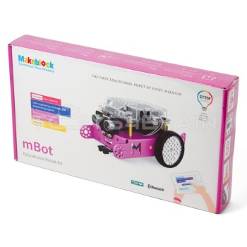 Робототехнический конструктор mBot  v 1.1 от Makeblock розовый,  STEM