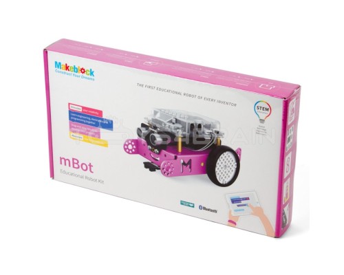 Робототехнический конструктор mBot  v 1.1 от Makeblock розовый,  STEM