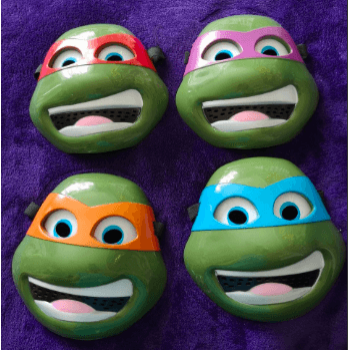 Маска TMNT Черепашки Ниндзя Леонардно с подсветкой