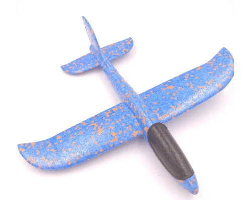 Метательный планер самолет из пенопласта большой с подсветкой