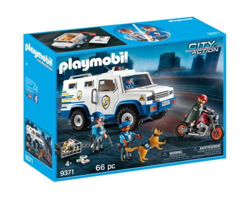 Конструктор Playmobil Погоня за грабителем Полиция арт.9371, 66 дет.