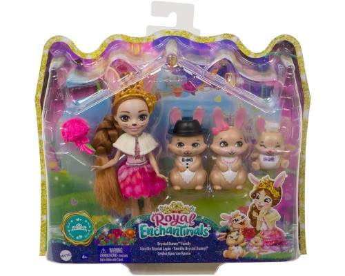 Enchantimals royals Семья кроликов с куклой Бристел Brystal