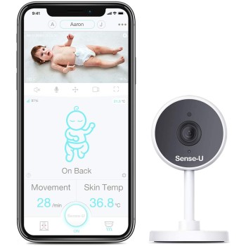 Sense-U Video Baby Monitor with 1080P HD Video Camera, 2-Way Audio, Night Vision, Background Audio & Motion Notifications