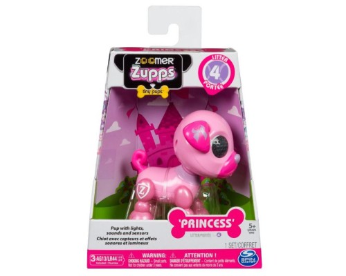 Интерактивный щенок ZOOMER Zupps Royal Pups Princess Pug (розовый)