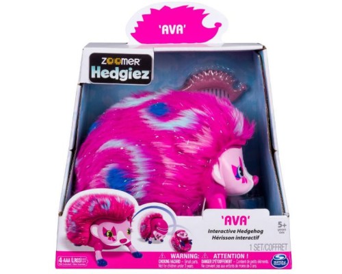 Интерактивный ежик Ava Spin Master Zoomer Hedgiez с подсветкой, звуками, кувырками 