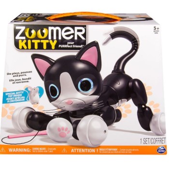 Интерактивный котенок Spin Master Zoomer Kitty – Kitty & Nibbles – Kmart Exclusive (черный)