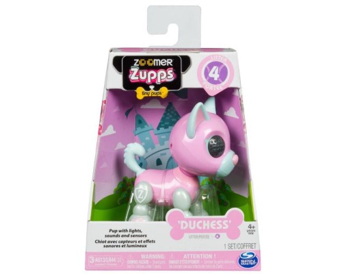 Интерактивный щенок  ZOOMER Zupps Spin Master Duchess Husky (розовый)