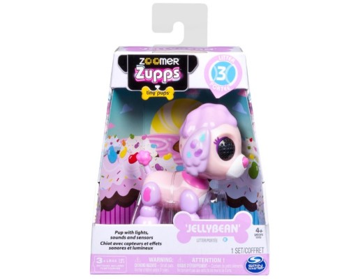 Интерактивный щенок ZOOMER Zupps Spin Master Jellybean Poodle (розовый, сиреневый)