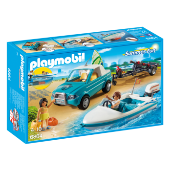 Конструктор Playmobil Пикап с катером, арт.6864, 22 дет.