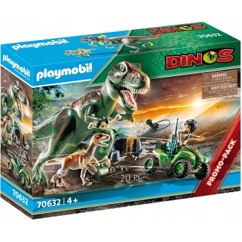 Конструктор Playmobil Ярость Ти-Рекса Динозавры, арт.70632, 20 дет.