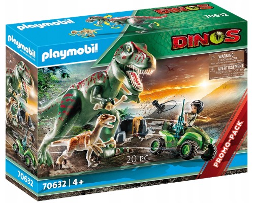 Конструктор Playmobil Ярость Ти-Рекса Динозавры, арт.70632, 20 дет.
