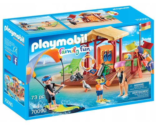 Конструктор Playmobil Школа водного спорта арт.70090, 73 дет.
