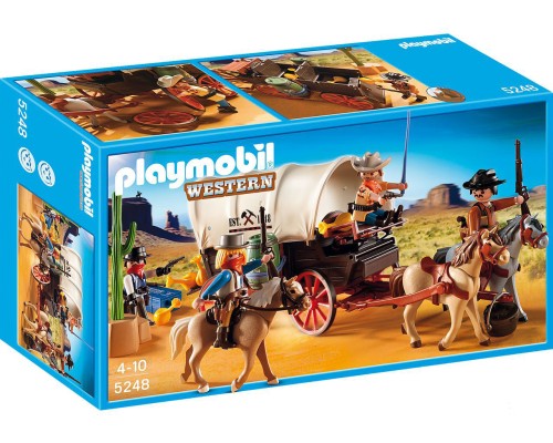 Конструктор Playmobil  Дикий Запад: Нападение на фургон арт. 5248, 82 дет.