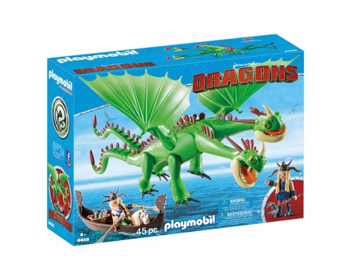 Конструктор Playmobil Как приручить дракона: Забияка и Задирака, арт.9458, 45 дет.