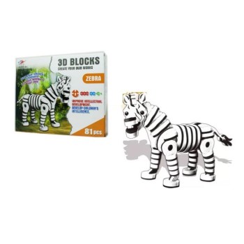 Конструктор мягкий Зебра, 81 деталь SEN YAN TOYS NO. SY1006
